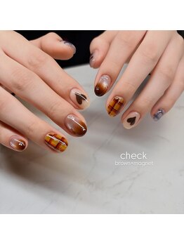エンズネイル(O’s nail)/チェックネイル