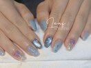 定額M｜紫陽花ネイル