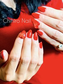 オールレッドでハートスワロ