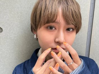 ニコルネイル(nicole nail)/paragel / orange nail .