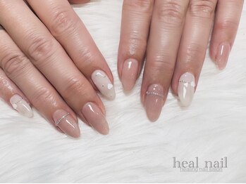 ヒールネイル(heal nail)/monthly定額デザインB~heart~