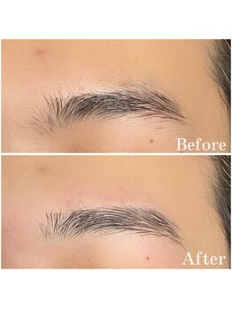 眉毛男子 新宿店/リニューアル後の施術写真