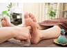 【お疲れMAXの方に】全身整体40分+足裏リフレ40分+relax足湯付(80分)¥5900