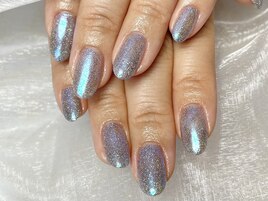 フラッシュ×オーロラネイル