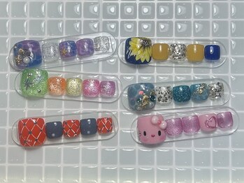 ジョアネイル(JOA Nail)/夏/フットネイル/ひまわり/海