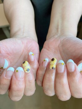 ひまわりネイル