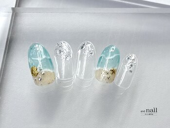アンドラッシュ アンドネイル 本郷三丁目駅前店(and lash/and nail)/summer design*.°/ベーシック