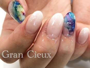 クアトログランシュ 青葉台(QUATRO×GranCieux)/水彩ネイル