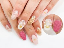 ネイルコレクション ピンク(Nail Collection Pink)/ジェル放題☆Xmas：ニット