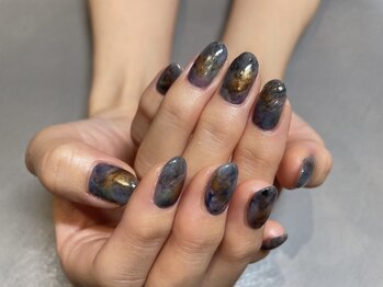 アトリエ ツメ(atelier TsuMe)/大理石ネイル/ニュアンスネイル