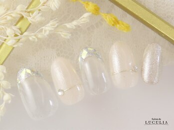 サロンドルクリア 銀座店(Salon de LUCULIA)/ブライダルネイルガラスフレンチ