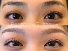 ブーミーサンデー(Bormee Sunday)/垢抜けまつげパーマ眉毛デザイン