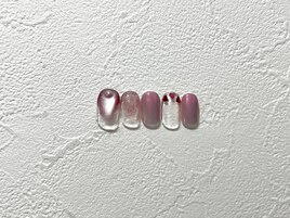 バレンタインネイル