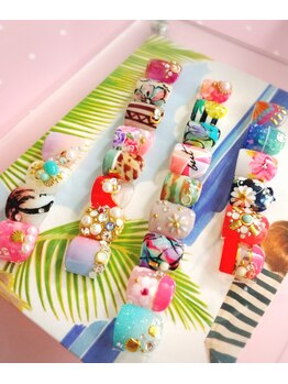 ネイルアンドアイラッシュサロン ココクレール(cococlair)/◆NAIL フット親指選べるアート