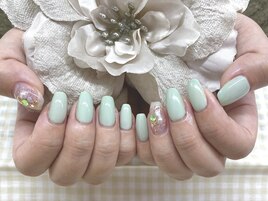 井上/ミントカラーネイル
