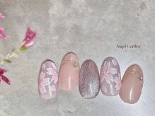 エンジェルガーデンネイル 池袋店(Angelgarden nail)/春新作♪手書き花｜桜