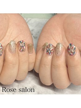トータルビューティーローズ(Rose)/大人フラワーネイル
