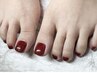 <Foot>　ワンカラーネイル　¥8000