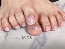 ネイルアトリエルカ(nail atelier LUCA)/W-107 ニュアンスチェックネイル