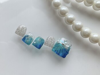 ジェムネイル(gem nail)/フット定額¥8980(フットバス付)