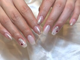 乳白ベース×上品ラメ