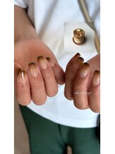 ヨロ(YOLO)/cafe latte nail