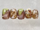 【9月】カフェオレネイル