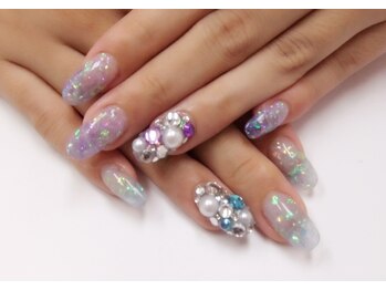 ネイルサロンミキ 横浜(MIKI)/シェルパープルサムシングブルー