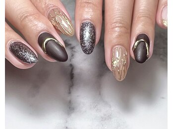 ビューイング(美ing)/秋のリングネイル ￥12280