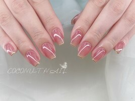 ミラーフレンチネイル