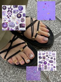 パープルフットネイル