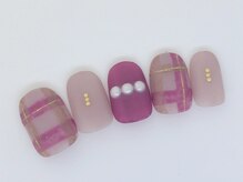 クリスタルネイル ボンベルタ橘店(CRYSTAL NAIL)/チェックネイル