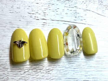 ネージュ バイ リアンジュ 辻堂(Neige by Reange)/花とミツバチネイル