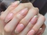 ハンド*SNSで話題♪ガラスフレンチネイル☆ソフトジェルオフ込