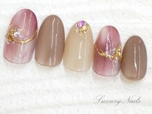 ラグジュアリーネイルズ オオミヤ(Luxury Nails Omiya)/ニュアンス*ミラーアート