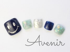 ニコちゃんフットネイル