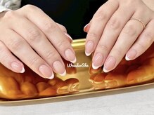 ワンダーシー(WonderShe)/シンプルなフレンチネイル