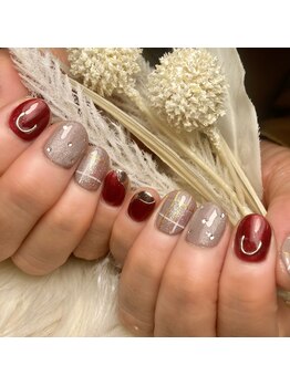 アオマリー(Aomalie)/チェックネイル　¥12,870