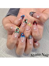 リファインネイル(refinenail)/ニュアンスフラワー/フィルイン