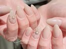 ぷっくりフラワー春ネイル
