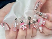 ルビーネイル 名古屋栄店(RUBY NAIL)/スカルプ　長さだし　アート