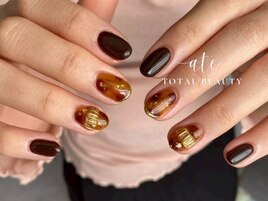 定額デザイン★べっ甲柄ネイル
