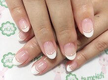 ネイルサロン 爪吉/ドットをプラスで可愛さUP♪