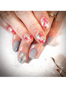 ネイルアトリエ エルメル(nail atelier Armel)/クリア☆アシンメトリー