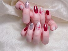 ビアンカ(Bianca)/チェックネイル　秋冬ネイル