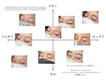 アイラッシュアンドネイル専門店 クラル 茅ヶ崎店(CURAR)/アイブロウカラーチャート