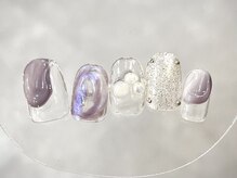 クレモアネイル 浦和店(CLEMORE NAIL)/キラキラパープルニュアンス