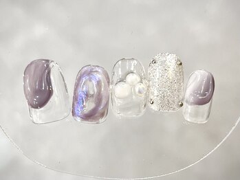 クレモアネイル 浦和店(CLEMORE NAIL)/キラキラパープルニュアンス