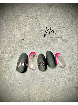 モツヲネイル(motsu.O! NAIL)/マット×リングニュアンス