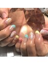 パステルフラワー×フレンチ